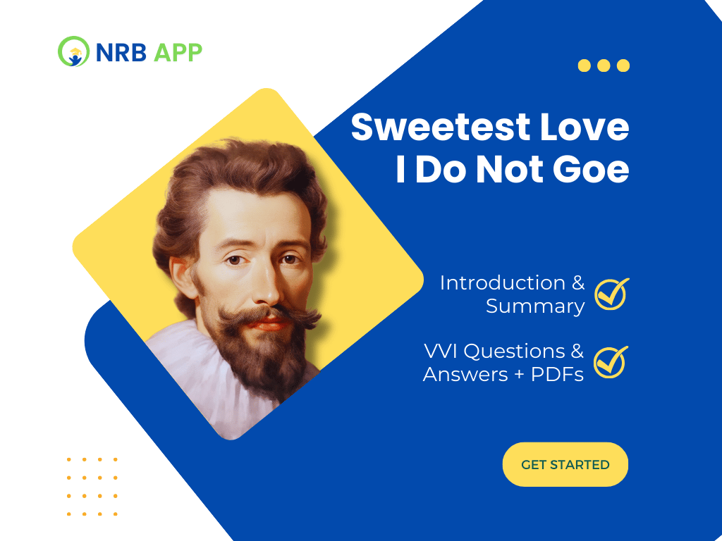 BSBE English 12th L-1: Sweetest Love I Do Not Go VVI Questions