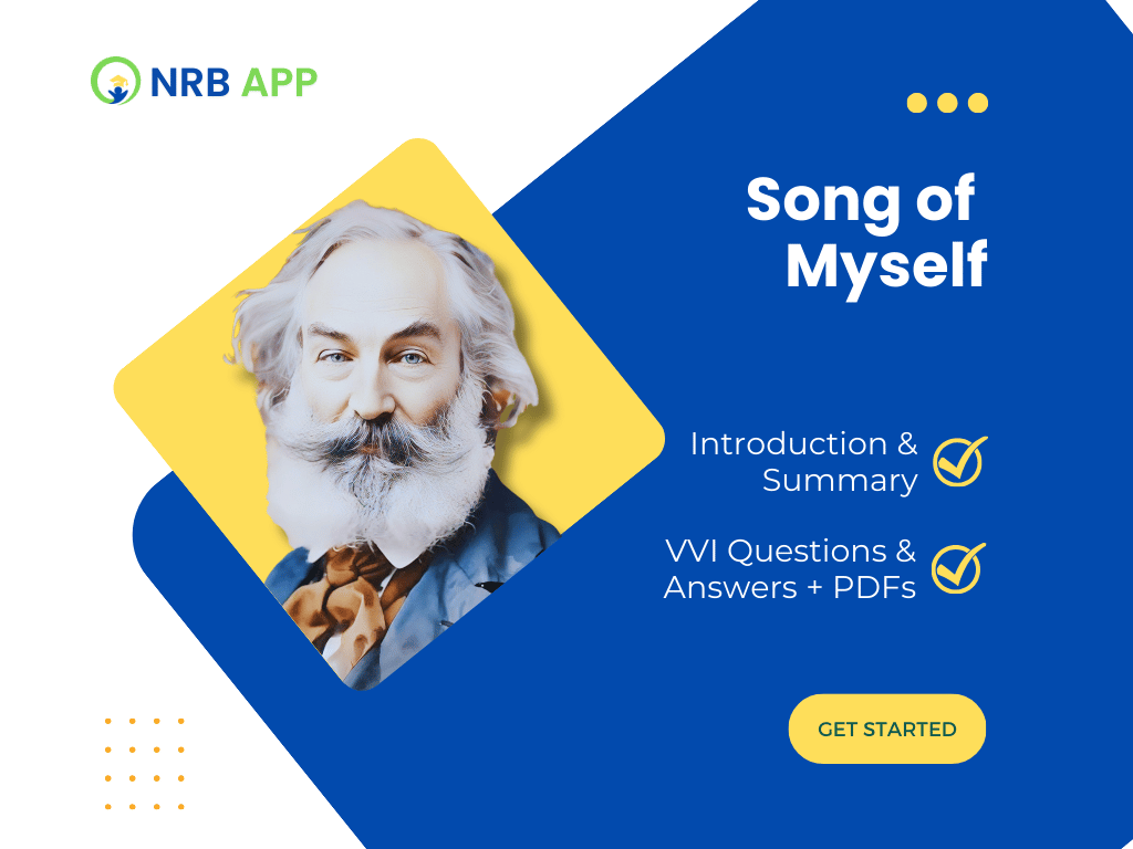 Bihar Board Class 12th English L-2: Song Of Myself VVI Questions